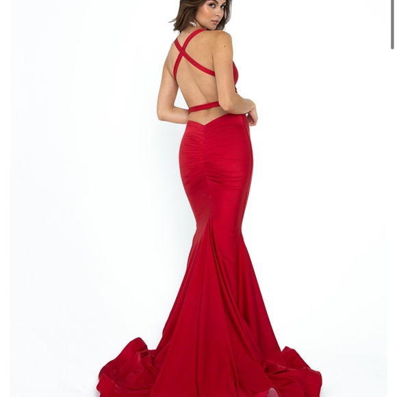 Navy blue prom dress - Picture 2 of 3